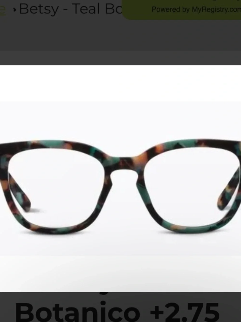 Peepers Blue Light 3168 Betsy - Teal Botanico +3.00 Reading Eyeglasses